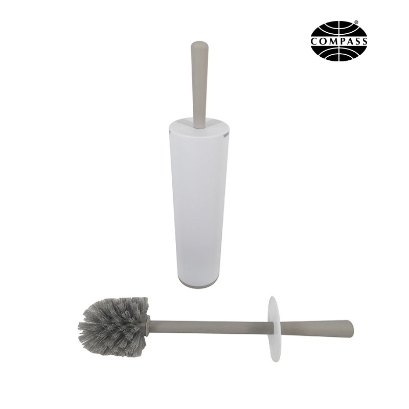 White & Grey Plastic Toilet Brush Weatherdon