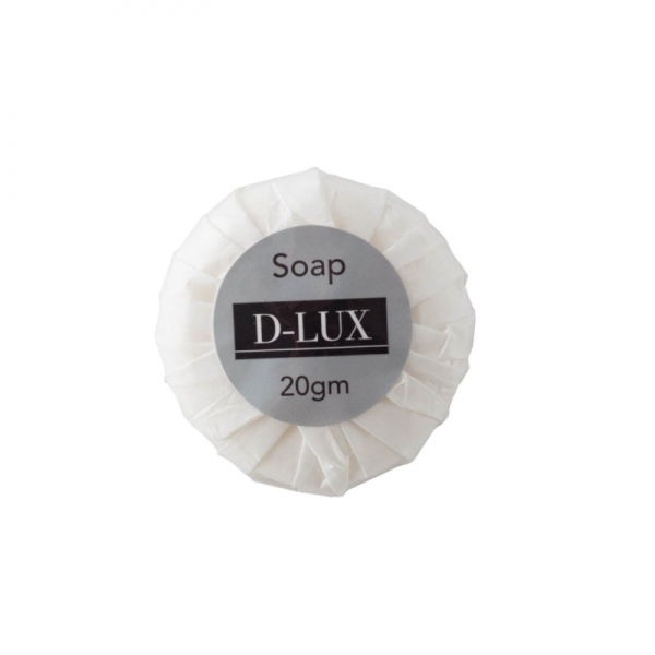 D-LUX Bath Soap Pleat Wrap 20g (Carton 500)