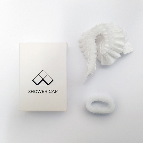 Shower Cap with White Scrunchie (Ctn 200)