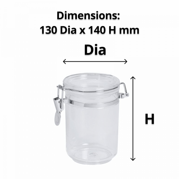 Acrylic Storage Canister 0.8L