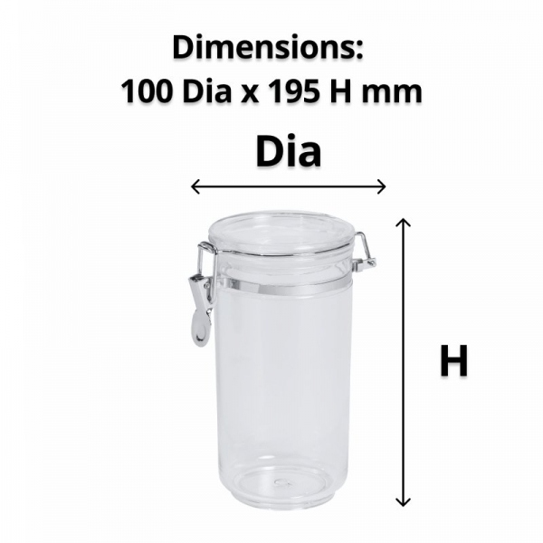 Acrylic Storage Canister 1.1L