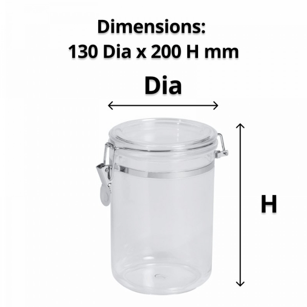 Acrylic Storage Canister 1.8L