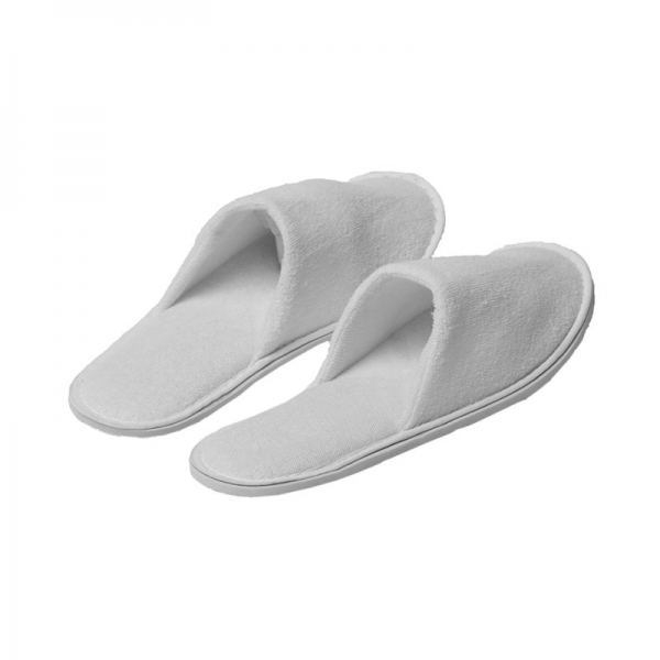 Closed Toe Terry Cotton Slippers in Bio Bag
