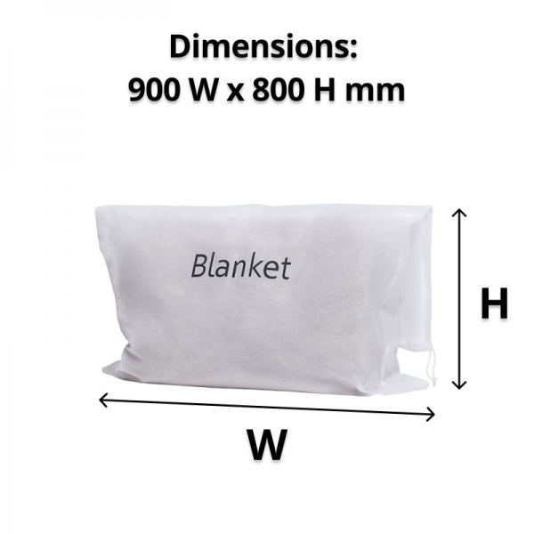 Non-woven White Blanket Bag