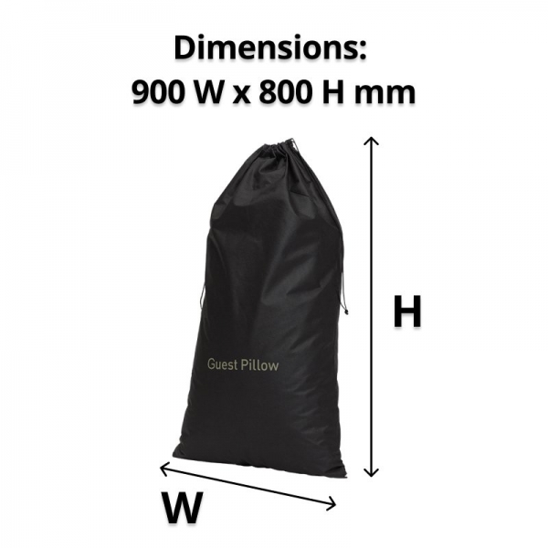 Non-woven Guest Pillow Bag Black