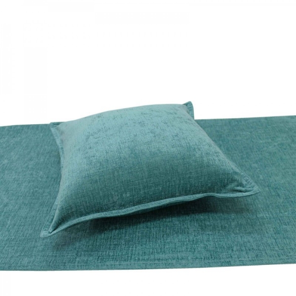 Parker Filled Cushion - Turquoise Square