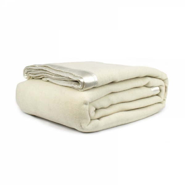 Wool Blanket Ivory - Queen/King