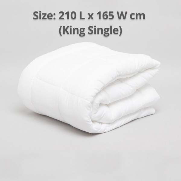 Lightweight (250gsm) Microfibre Quilt King Single