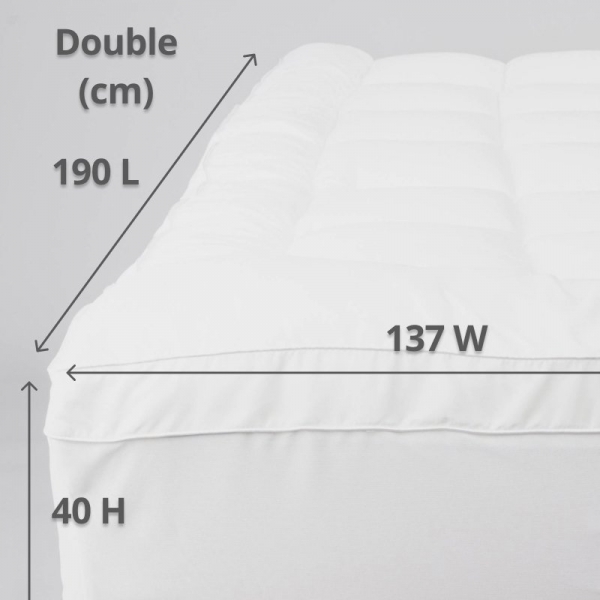 Luxury Mattress Topper Double Fitted