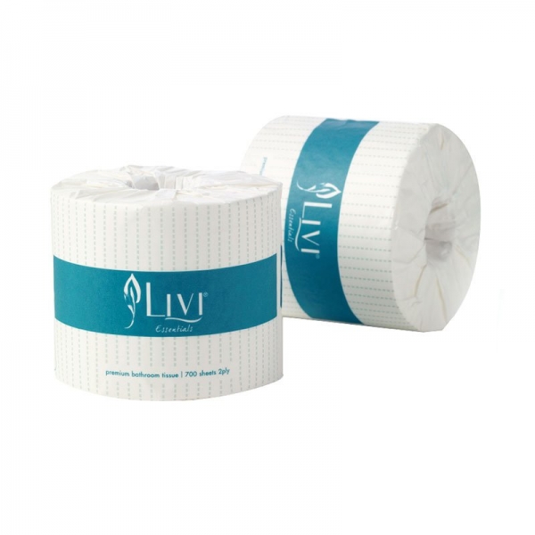 Livi Essentials Toilet Tissue 2 Ply 700 Sheets (Ctn 48 Rolls)
