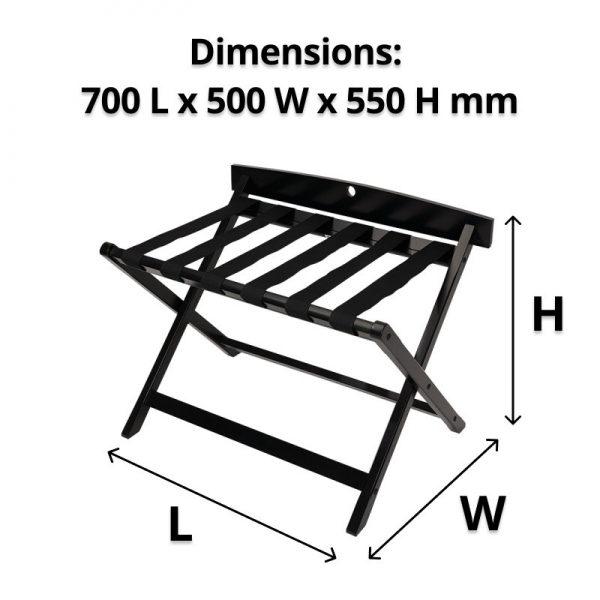 Compass Wooden Luggage Rack