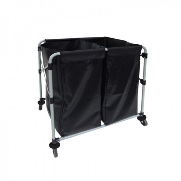 Compass Laundry Cart Collapsible with Vinyl Bags (2 x 150L ea)