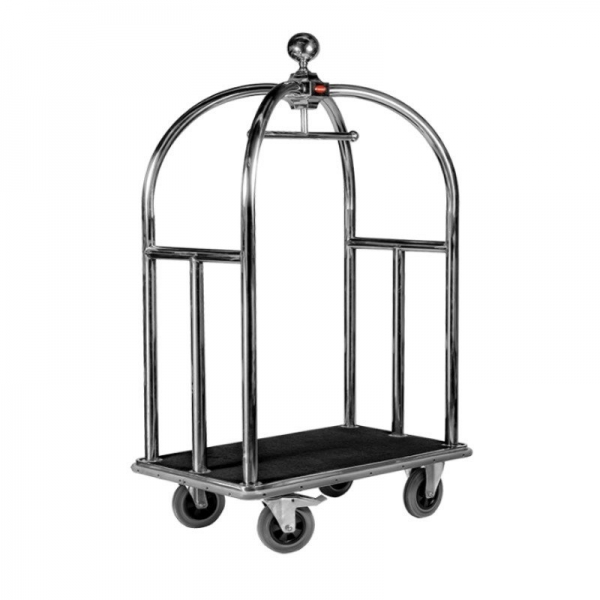 Wagen 4 Star Bellboy Silver Medium Luggage Trolley - Click for more info