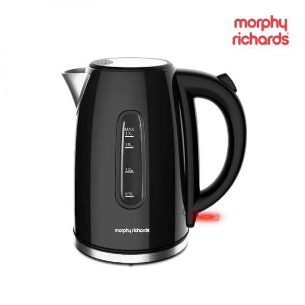 Morphy Richards Equip Black Stainless Steel Kettle 1.7L