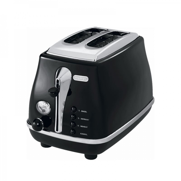 DeLonghi Icona Black Toaster 2 Slice