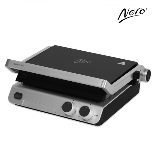 Nero Deluxe Sandwich Press / Contact Grill 4 Slice with Timer