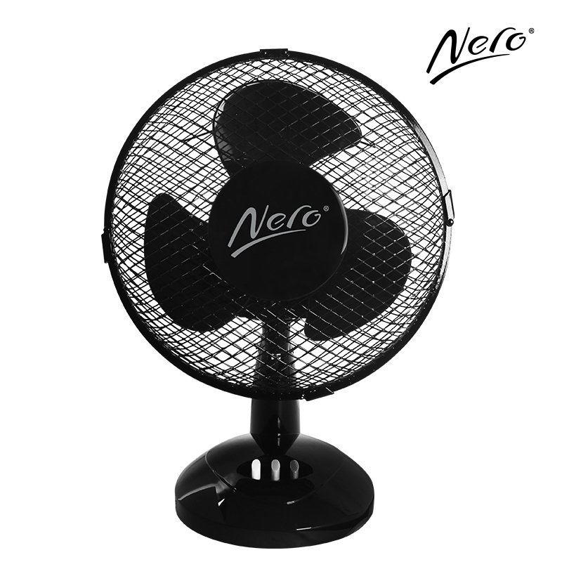 Nero 23cm Black Desk Fan