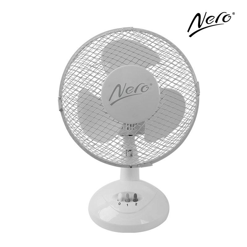 Nero 23cm White Desk Fan