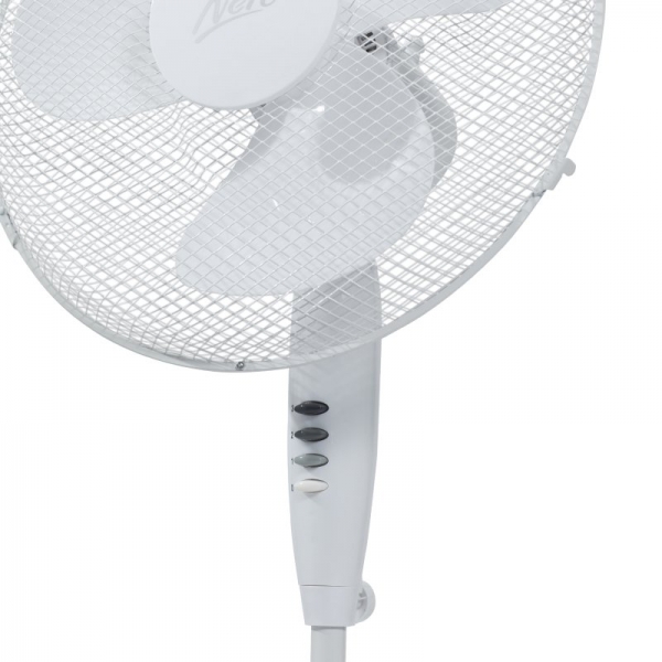 Nero White Pedestal Fan 40cm