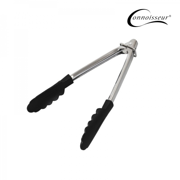 Stainless Steel Tongs with Non-stick Head 23cm