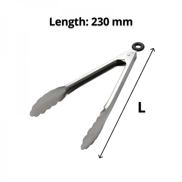 Stainless Steel Serving Tongs 23cm