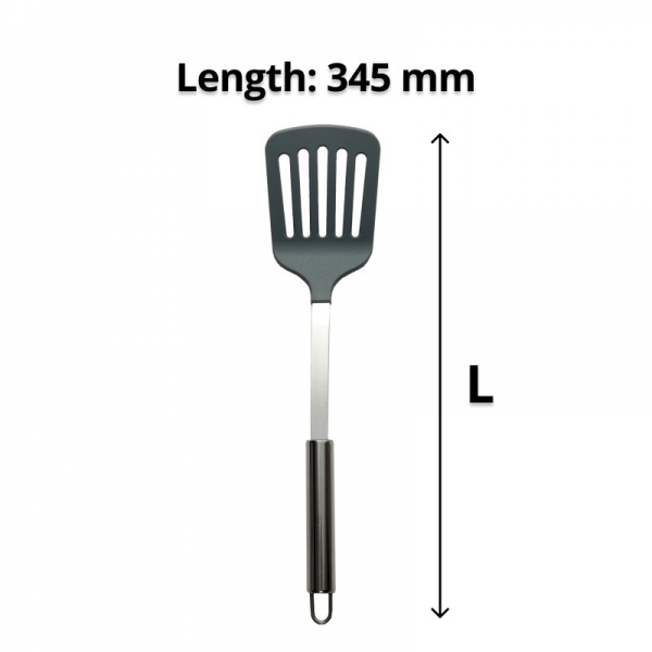 Stainless Steel Slotted Turner with Non-stick Head